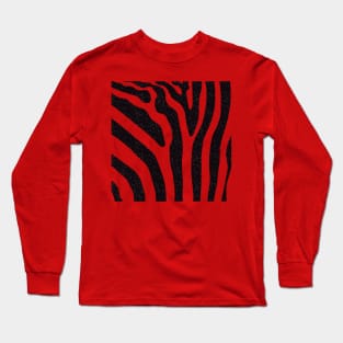 Textured Zebra Stripes | Zebra Pattern Long Sleeve T-Shirt